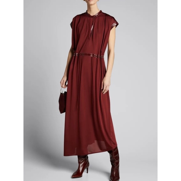Sies Marjan Cap-Sleeve Jersey Midi Dress - Picture 1 of 10